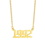 18K Stainless Steel 1990- Year Necklace – Jewelry Gift Ideas — 9