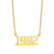 18K Stainless Steel 1990- Year Necklace – Jewelry Gift Ideas — 9