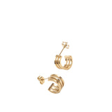 Three-layer Cutout C-shaped Earrings – Small Gift Ideas — 3