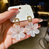 Fashion Elegant Acrylic Flower Earrings – Stylish Gifts — 2