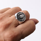 Men's Retro Lion's Head Stainless Steel Ring – Gifts for Him — 1