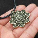 Women's Double Sided Mandala Flower Pendant – Jewelry Gift Ideas — 5