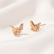 Simple Rhinestone Super Fairy Butterfly Studs Female – Stylish Gifts — 4