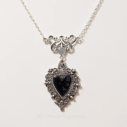 Burning Love Pendant Silver Lace Love Necklace – Jewelry Gift Ideas — 10