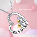 Silver Love Keeps Me In Your Heart Dog Little – Jewelry Gift Ideas — 6