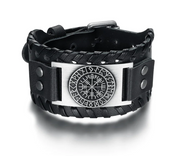 Beowulf Regalia Leather Buckle Arm Cuff With Metal – Everyday Gifts — 1