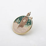 Creative Round Sea Fortress Alloy Drip Brooch – Jewelry Gift Ideas — 6