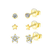 Fashion Pentagram Diamond Stud Earrings – Stylish Gifts — 7