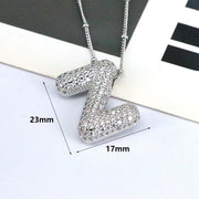 26 English Letter Necklace Female Copper Inlaid – Jewelry Gift Ideas — 9