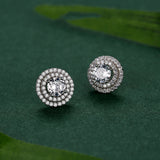Women's Stylish Round S925 Sterling Silver Stud – Gifts for Her — 1