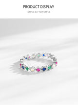 Silver Colors Zircon Ring For Women – Gifts for Her — 8