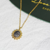 French Vintage Necklace Natural Stone Pendant – Jewelry Gift Ideas — 2