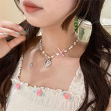 Bow Beaded Love Necklace XINGX Can Open Small – Jewelry Gift Ideas — 6