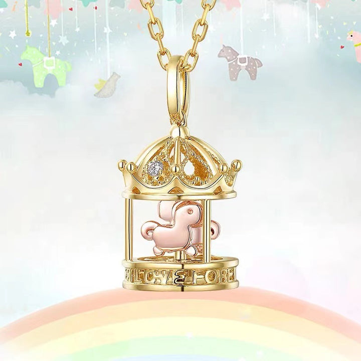 Gold Carousel Dream Pendant Everything – Jewelry Gift Ideas — 1