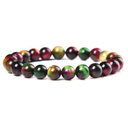 Natural Stone Color Scattered Beads 8mm Bead Bracelets – Useful Gifts — 8