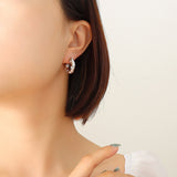 Titanium Steel Gold Plated Simulated Pearl Zircon Inlaid – Gift Ideas — 6