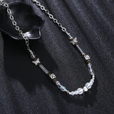 Transparent Beads Butterfly Couples Necklace – Jewelry Gift Ideas — 1