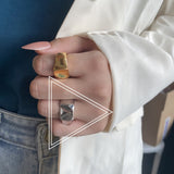 Geometric Irregular Opening Index Finger Ring – Jewelry Gift Ideas — 5