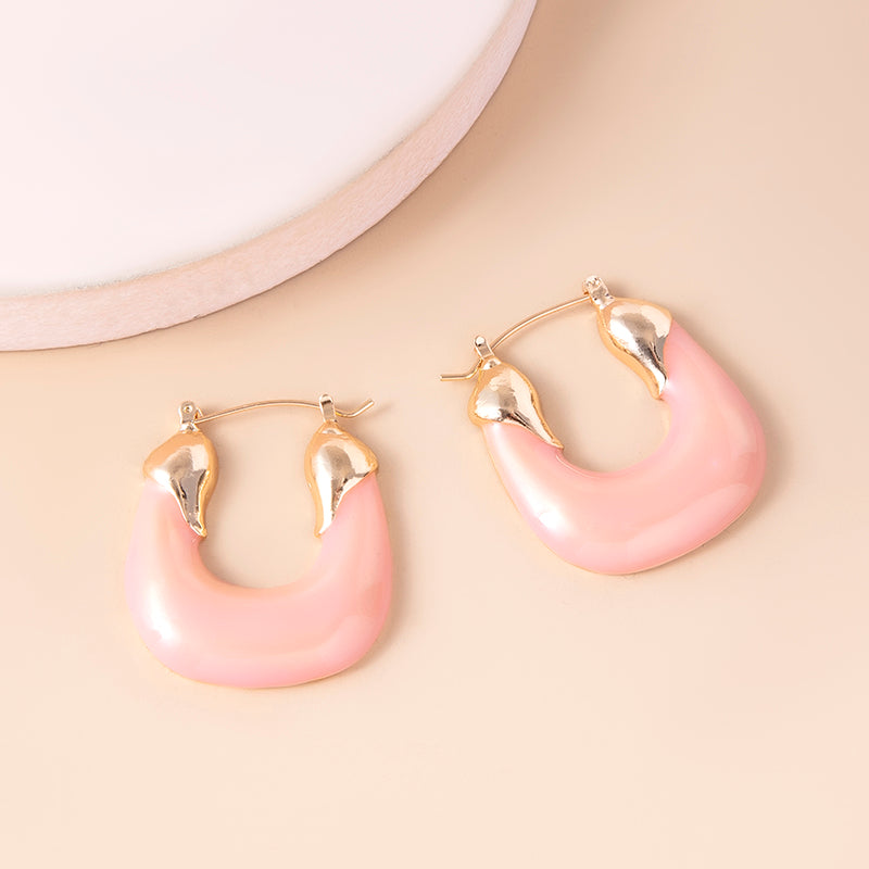 Irregular U Shape Hoop Earrings For Women – Gifts for Her — 1