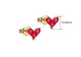 Women's Sterling Silver Gold Plated Red Corundum – Gifts for Her — 2