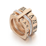 Fashion Roman Numeral Stainless Steel Ring – Stylish Gifts — 6