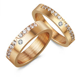Titanium Stainless Steel Gold Plated Ring – Meaningful Gifts — 3