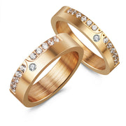 Titanium Stainless Steel Gold Plated Ring – Meaningful Gifts — 3
