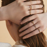 Japanese Retro Style Natural Olivine Ring – Stylish Gifts — 6