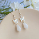 White Magnolia Flower Earrings Female Hanfu – Stylish Gifts — 4