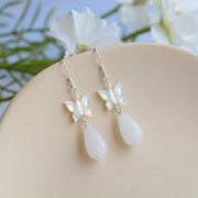 White Magnolia Flower Earrings Female Hanfu – Stylish Gifts — 4
