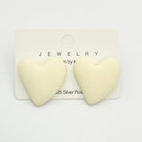 Heart-shaped Earrings Acrylic Simple Advanced – Useful Gifts — 11
