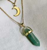 Moon Hexagonal Column Pendant – Jewelry Gift Ideas — 6
