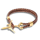 Fashion Machine Leather Bracelet Stainless Steel – Stylish Gifts — 4