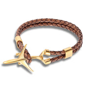Fashion Machine Leather Bracelet Stainless Steel – Stylish Gifts — 4