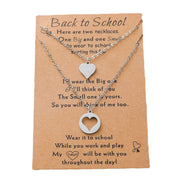 Stainless Steel Heart-shaped Card Necklace – Jewelry Gift Ideas — 1