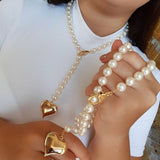 Women's Creative Simple Pearl Love Necklace – Jewelry Gift Ideas — 1