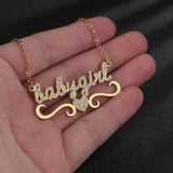 Stainless Steel Diamond Name Pendant – Jewelry Gift Ideas — 2