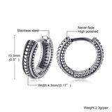 Titanium Earrings Stainless Steel Twist Retro Color – Stylish Gifts — 3