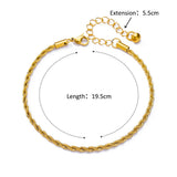 Anklet Figaro Blade 18K Stainless Steel – Stylish Gifts — 2