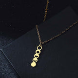 Women's Moon Phase Shape Space Themed Pendant – Jewelry Gift Ideas — 6