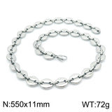 Personality Oval Simple Stainless Steel Coffee – Jewelry Gift Ideas — 16