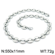 Personality Oval Simple Stainless Steel Coffee – Jewelry Gift Ideas — 16