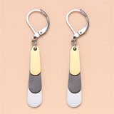 Stainless Steel Three-color Drop Earrings Women's – Stylish Gifts — 2