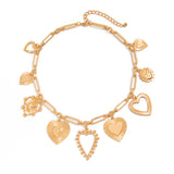 Cold Love Pendant Clavicle Chain Peach Heart – Jewelry Gift Ideas — 4