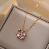 Open And Close Four-leaf Flower Dual-wear – Jewelry Gift Ideas — 15