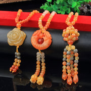 Gold Silk Jade Necklace Ethnic Style Sweater – Jewelry Gift Ideas — 8