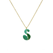 Brass Epoxy Capsule 26 Letter Necklace For Women – Jewelry Gift Ideas — 17