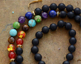 7 Colors 108 PCs Frosted Agate Reiki Charm Tassel – Jewelry Gift Ideas — 3