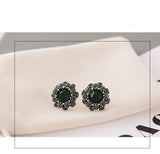 Exquisite Small Full Drilled Earrings Sun Flower – Thoughtful Gifts — 5