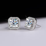 Women's Simple Graceful Moissanite Ear Studs – Gifts for Her — 1